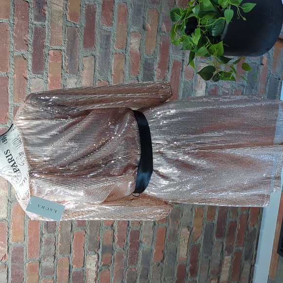 Rose gold sequin dress. - Picture 4 of 6